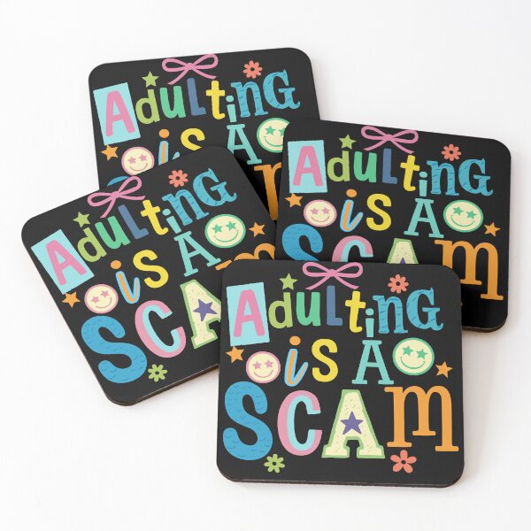 Item preview, Adulting Is a Scam  designed and sold by hautehub.