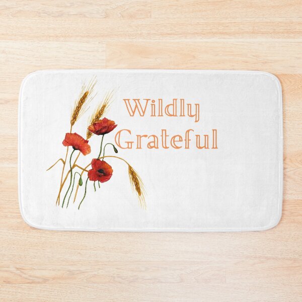 Item preview, Wildly grateful poppies and wheat designed and sold by OnaleeNicklinArt.