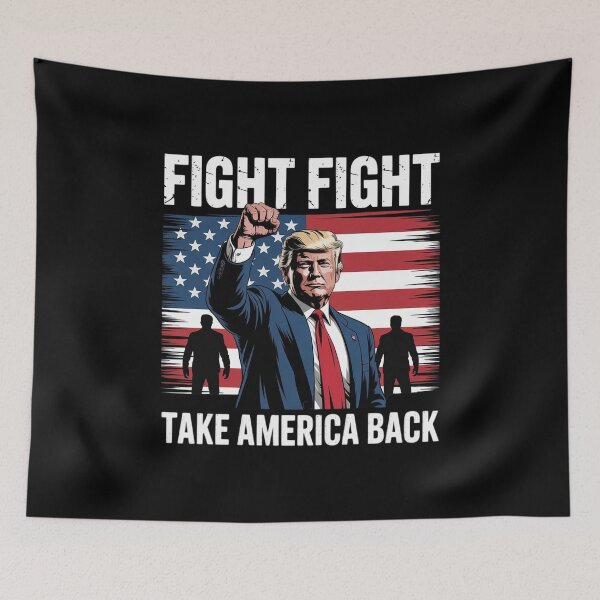 Item preview, Trump Fight Fist Rally Trump Rally American Flag  designed and sold by THagBlue.