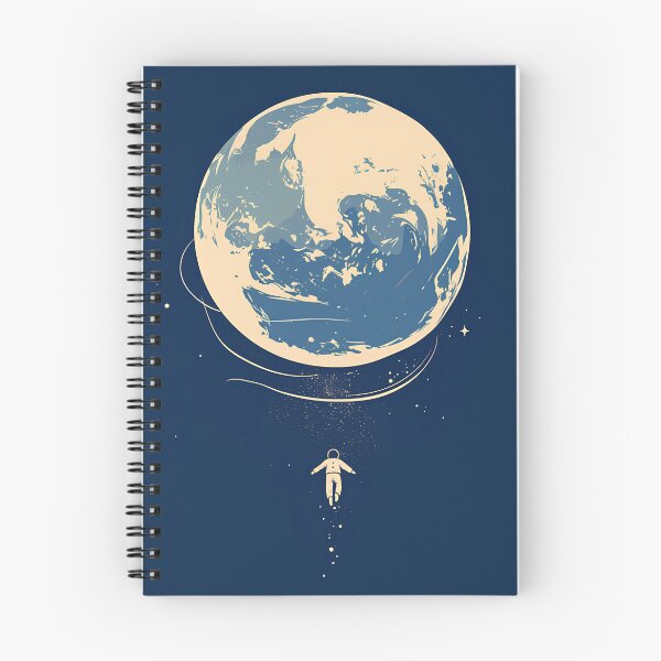 Item preview, Minimal Falling Pajama Astronaut – Modern Silhouette Toward Earth Icon designed and sold by Windy-market.