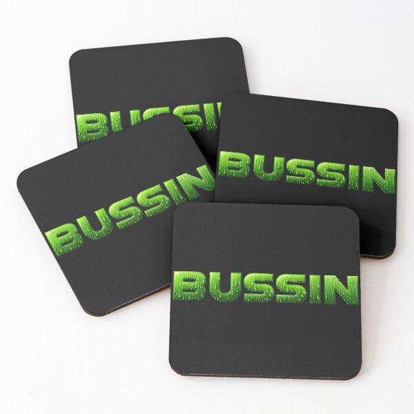 Item preview, BUSSIN' Slime Drip Text | Toxic Ooze Green Melting Typography Sticker designed and sold by Jaani-T.