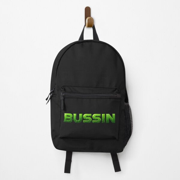 Item preview, BUSSIN' Slime Drip Text | Toxic Ooze Green Melting Typography Sticker designed and sold by Jaani-T.