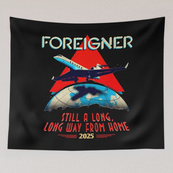 Item preview, Foreigner Vintage Retro Rock Band designed and sold by johncaseyart.