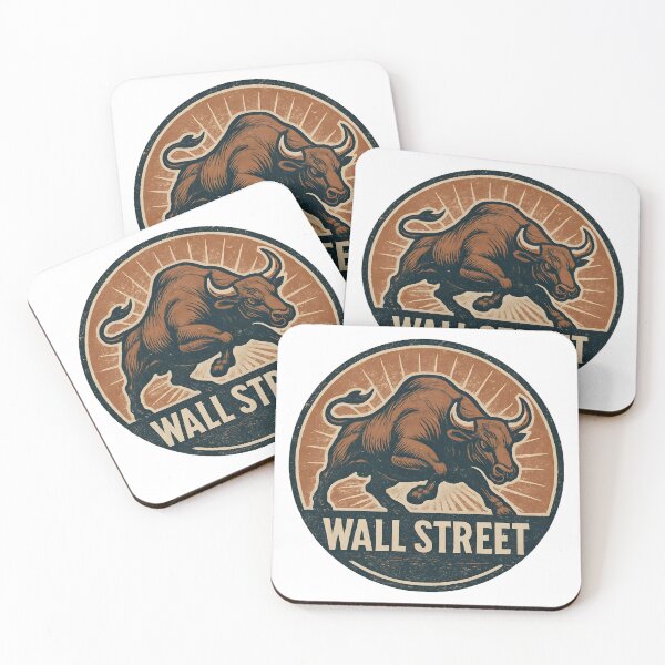 Item preview, Wall Street Bull – Vintage Stock Market Logo designed and sold by Dax Studio.