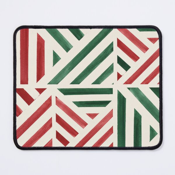 Item preview, Christmas Geometric Pattern – Red & Green Holiday Stripes designed and sold by Live_With_Suzy.