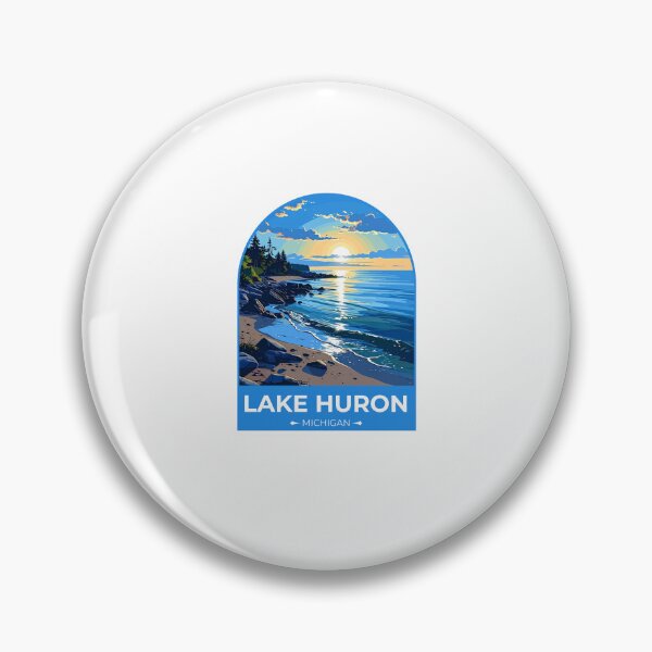 Item preview, Lake Huron MichiganUSA Sticker designed and sold by TulipaGraphics.