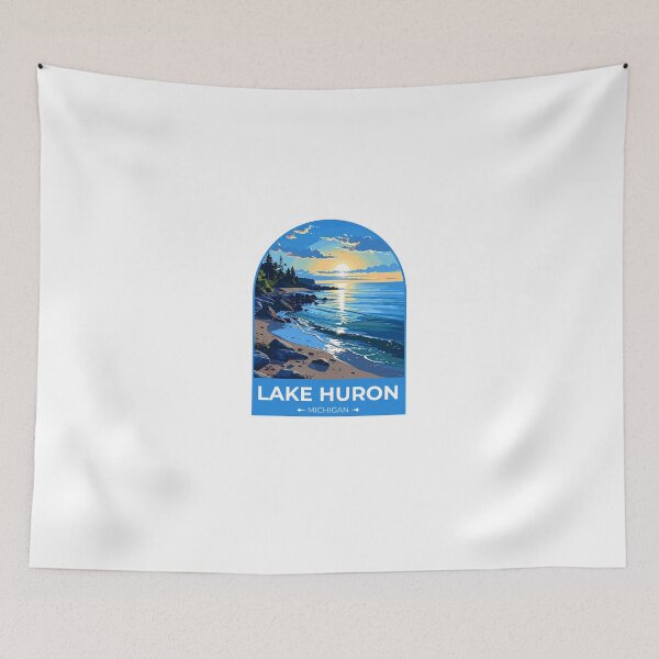 Item preview, Lake Huron MichiganUSA Sticker designed and sold by TulipaGraphics.