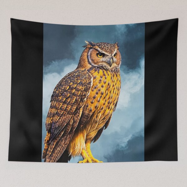 Item preview, Orange Owl, Ai Generated Art  designed and sold by ACC .