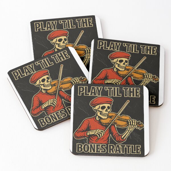 Item preview, Skeleton Musician – Play ’Til the Bones Rattle designed and sold by Slaivarart.