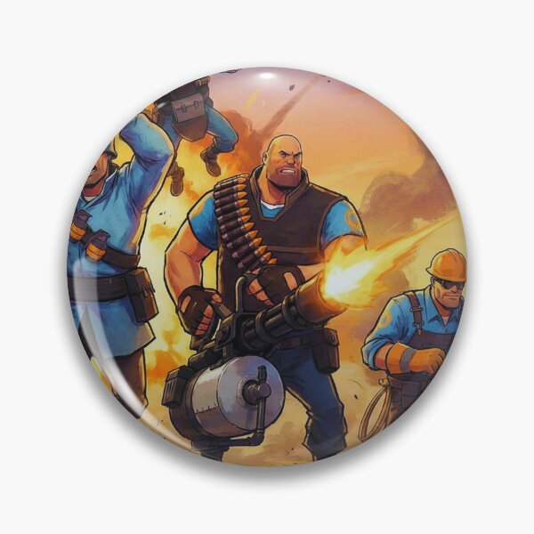 Aperçu de l'œuvre Illustration épique de l'équipe Blu de Team Fortress 2 créée et vendue par MonaRose_Art.