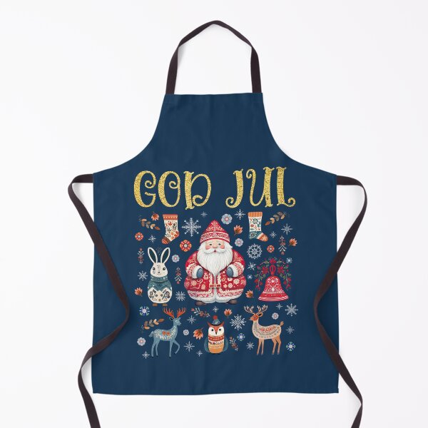 Item preview, God Jul Scandinavian Christmas – Santa Nordic Folk Art Winter designed and sold by Pingestre.