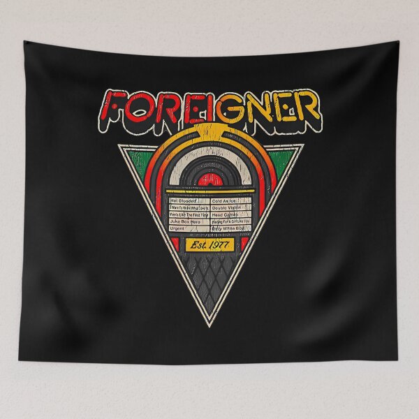 Item preview, Foreigner Vintage Retro Rock Band designed and sold by johncaseyart.