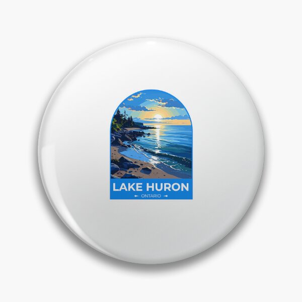Item preview, Lake Huron Ontario Canada Sticker designed and sold by TulipaGraphics.