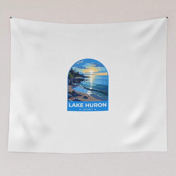 Item preview, Lake Huron Ontario Canada Sticker designed and sold by TulipaGraphics.