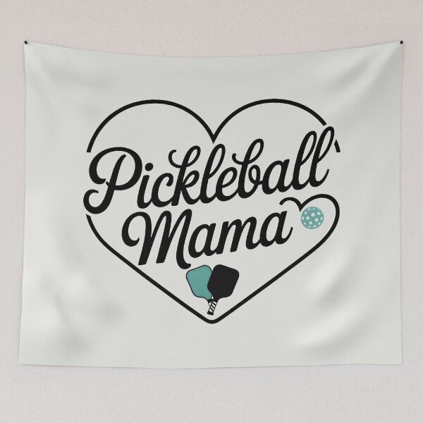 Item preview, Pickleball Mama Heart Paddles Ball Sporty Fun Design designed and sold by SplashTastic.