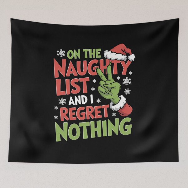 Item preview, On The Naughty List And I Regret Nothing Funny Christmas  designed and sold by KotexTemu.