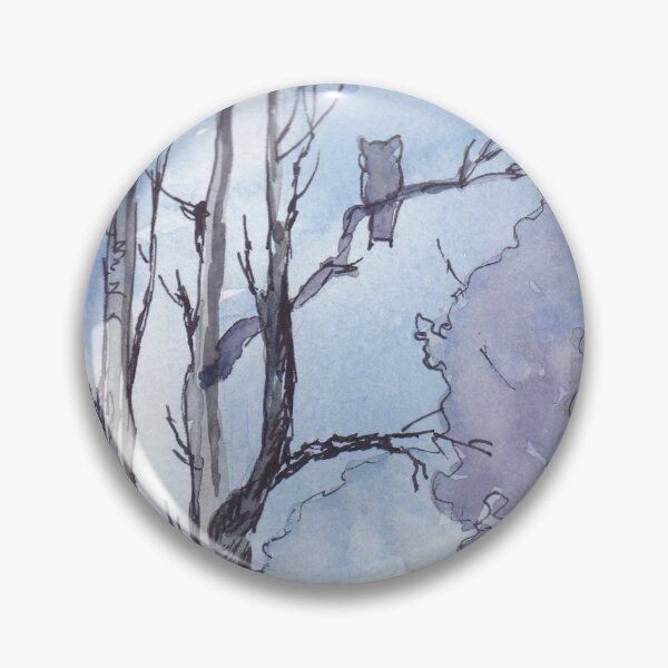 Item preview, Full moon and a Spotted Eagle Owl designed and sold by Maree Clarkson .