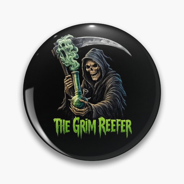 Item preview, The Grim Reefer | Horror Stoner Reaper Art designed and sold by Sonic Nova Studios.