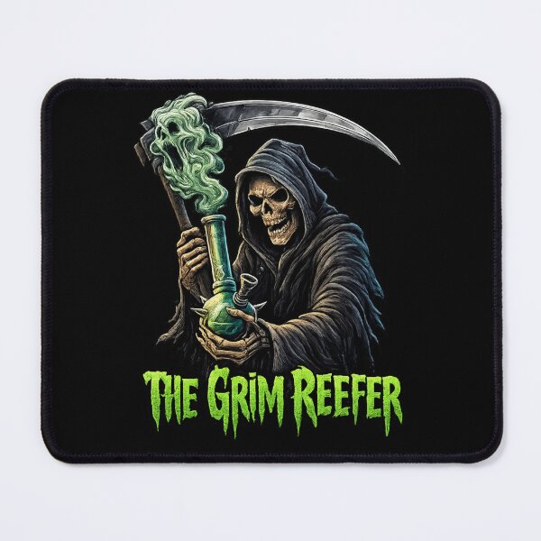 Item preview, The Grim Reefer | Horror Stoner Reaper Art designed and sold by Sonic Nova Studios.