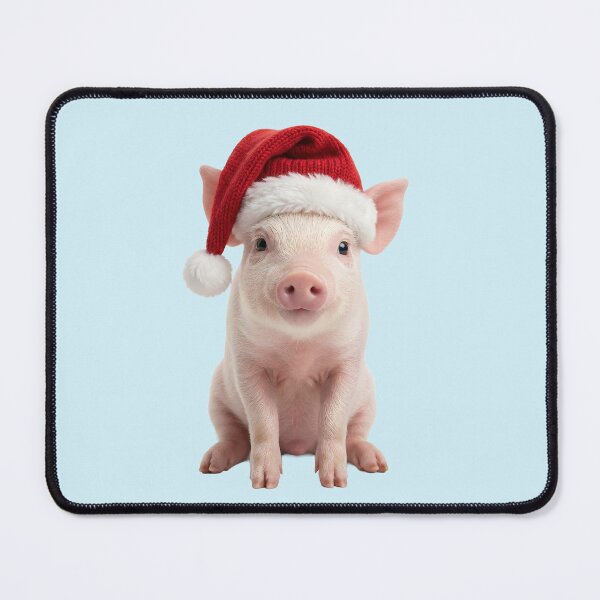 Item preview, Cute piglet with a Santa hat - lucky pig & Christmas decoration designed and sold by DAGHO.