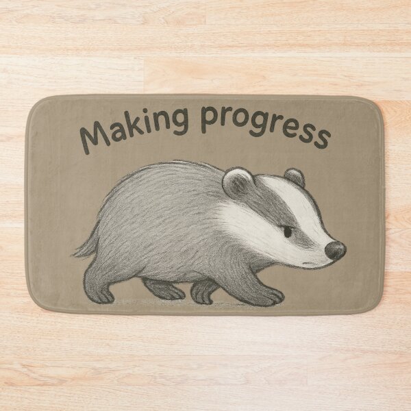 Item preview, Making Progress Badger Stride designed and sold by ChirpInc.