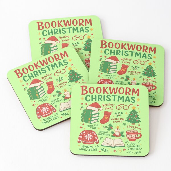 Item preview, Bookworm Christmas -  Vintage Book Club Cozy Reading designed and sold by BrianOMinard.