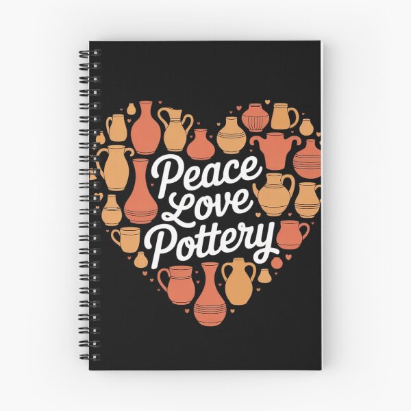 Item preview, Peace Love Pottery - Ceramic Potter Ceramicist Craft Artist  designed and sold by KotexTemu.
