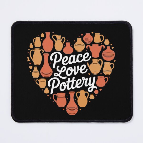 Item preview, Peace Love Pottery - Ceramic Potter Ceramicist Craft Artist  designed and sold by KotexTemu.