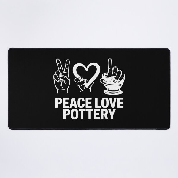 Item preview, Peace, Love Pottery Pottery Lover Ceramics Artist designed and sold by KotexTemu.