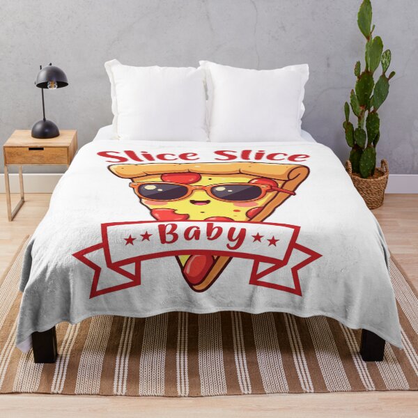 Item preview, Slice Slice Baby T-Shirt - Funny Pepperoni Pizza Pun 90s Nostalgia Tee designed and sold by Design-Pro-21.