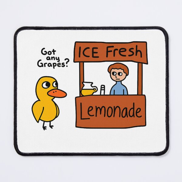 Item preview, Funny Duck at Lemonade Stand Awkward Summer Cartoon designed and sold by haitrieuic96.