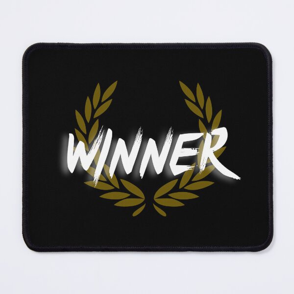 Item preview, WINNER Gold Laurel Wreath | Motivational Victory Typography designed and sold by samet-bas.