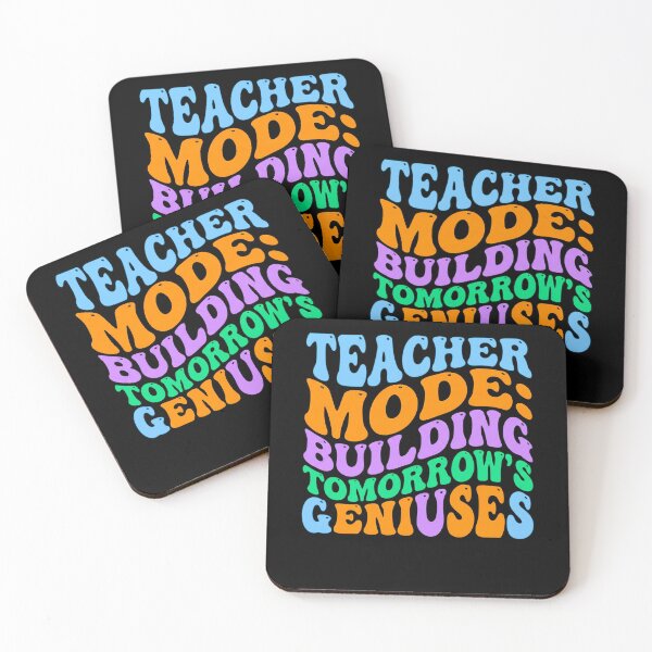 Item preview, Teacher Mode Building Tomorrow's Geniuses Bold Typography designed and sold by 519xdesign.