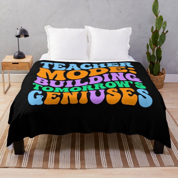 Item preview, Teacher Mode Building Tomorrow's Geniuses Bold Typography designed and sold by 519xdesign.