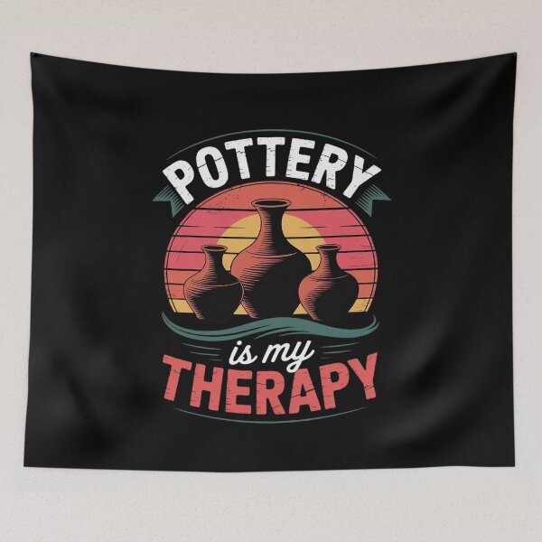 Item preview, Potter Ceramic Clay Artist Sculpturist Pottery Is My Therapy  designed and sold by KotexTemu.