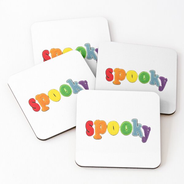 Item preview, Rainbow "SPOOKY" Chenille Patch Text - Groovy Retro Halloween Vibe designed and sold by disenokart.