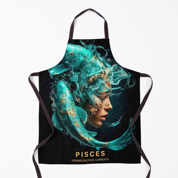 Item preview, Pisces — Dreams Become Currents | Surreal Oceanic Zodiac Art designed and sold by VisionaryVeils.