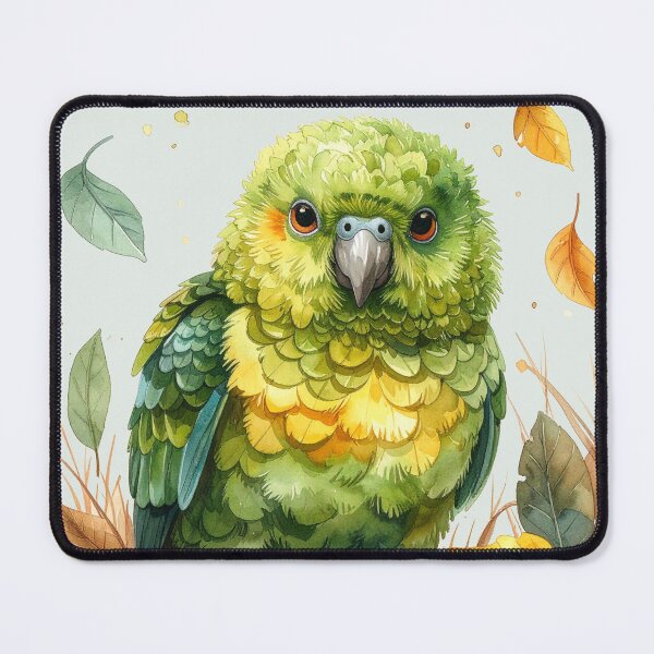 Item preview, Kakapo parrot in jungle leaves, funny designed and sold by LiskoDesign.