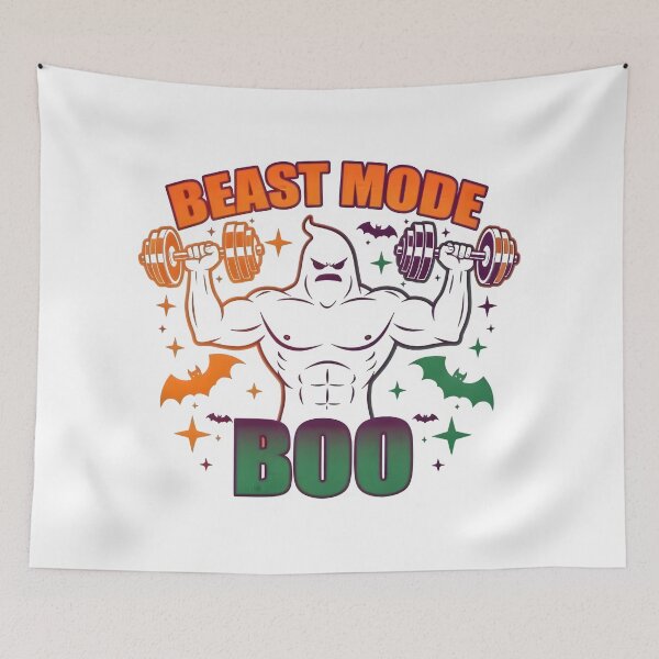 Item preview, Hooded Ghost Lift – Halloween Gym Beast designed and sold by SoftyDesigns.