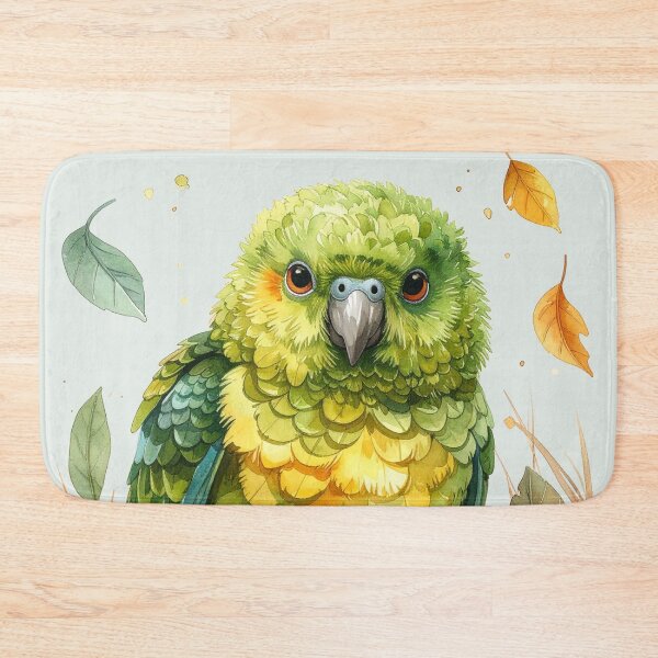 Item preview, Kakapo parrot in jungle leaves, funny designed and sold by LiskoDesign.