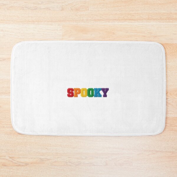 Item preview, Rainbow Felt Patch "SPOOKY" Text - Collegiate Style Halloween Embroidery Design designed and sold by disenokart.