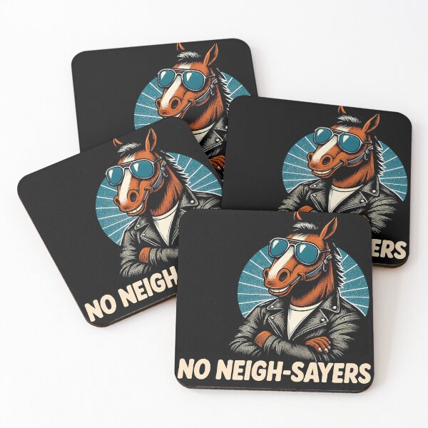 Item preview, Funny No Neigh-Sayers Cool Retro Horse Pun designed and sold by oynipshop.