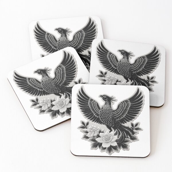 Item preview, Imperial Phoenix Embroidery: Traditional Tattoo Art designed and sold by t5uisiu.