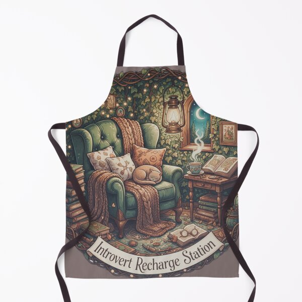Item preview, Introvert Recharge Station - Cozy Reading Nook designed and sold by MRMDesign90.
