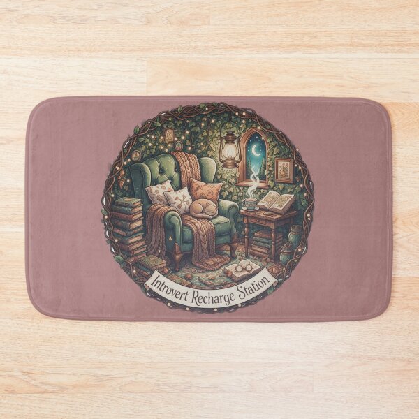 Item preview, Introvert Recharge Station - Cozy Reading Nook designed and sold by MRMDesign90.