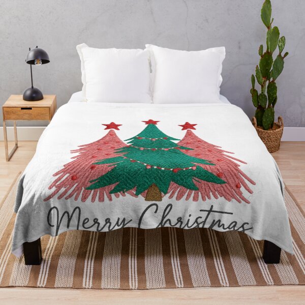 Item preview, Merry Christmas Pixel Embroidery print Sticker – Festive Tree Design designed and sold by Gurjeetpixelart.