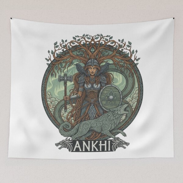 Item preview, Ankhi the Valkyrie Guardian designed and sold by Dream Bloom Gallery.