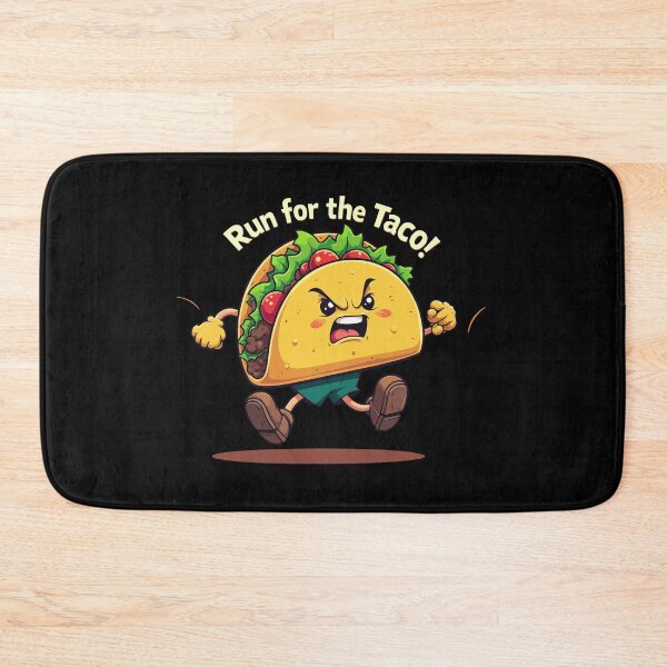 Item preview, RUN FOR THE TACO!! T-Shirt - Funny Angry Taco Fitness Motivation Tee designed and sold by Design-Pro-21.