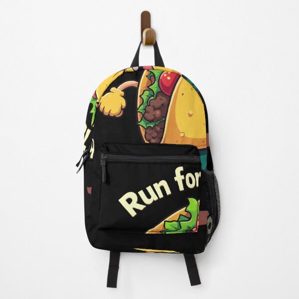 Item preview, RUN FOR THE TACO!! T-Shirt - Funny Angry Taco Fitness Motivation Tee designed and sold by Design-Pro-21.