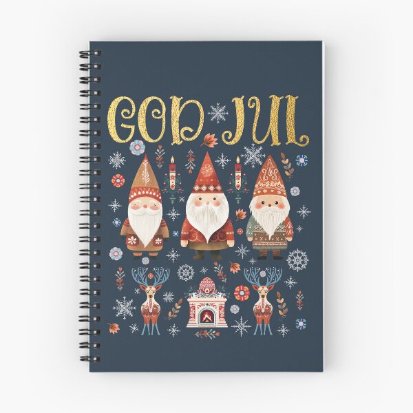 Item preview, God Jul Tomte Gnome Nordic Folk Art – Winter Holiday Scandinavian Christmas designed and sold by Pingestre.